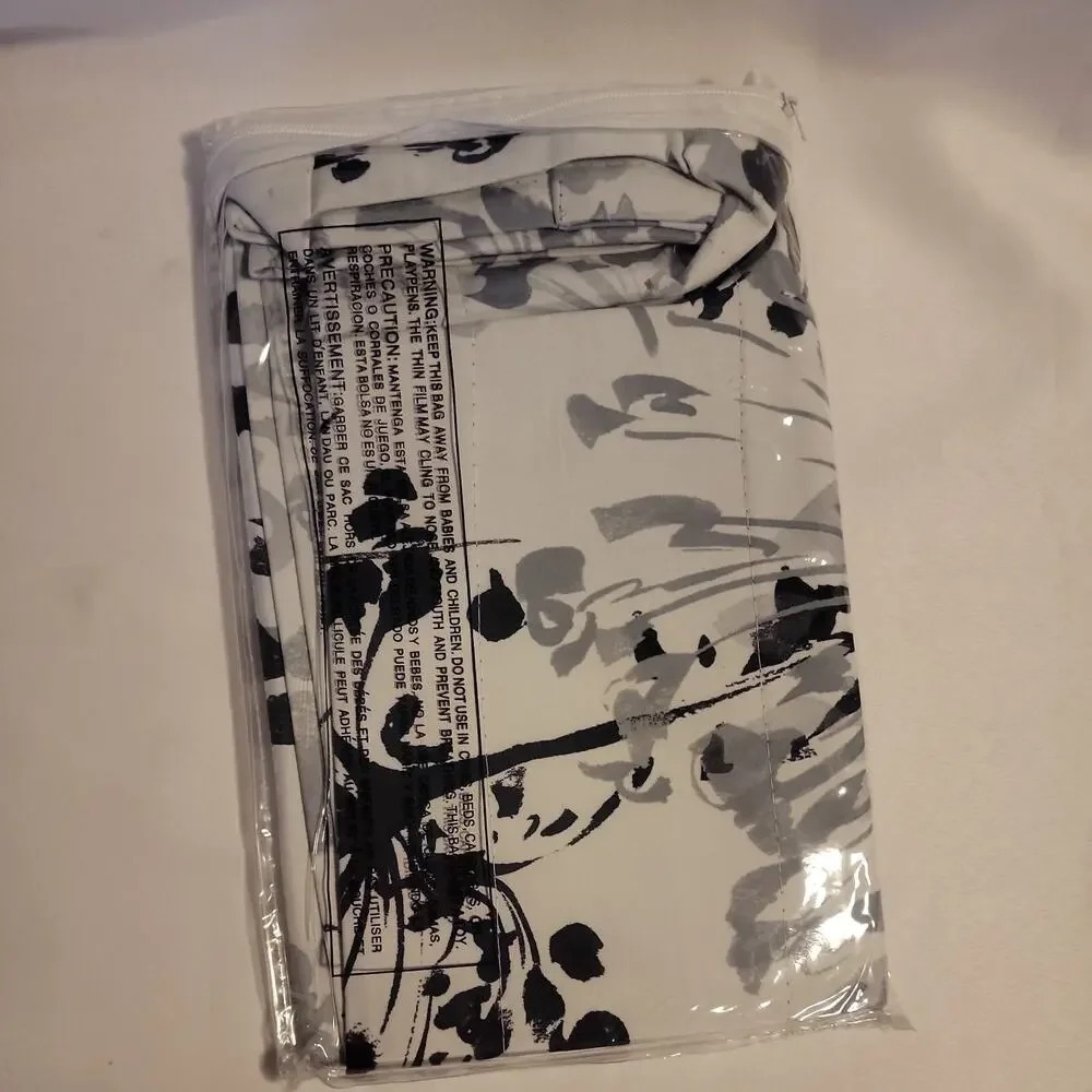 Drift Away Acacia Floral Blossom Watercolor Single Valance Gray 52x18